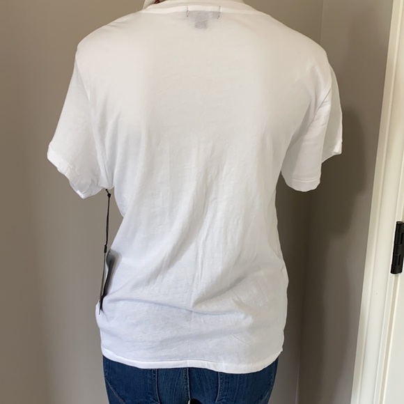 WILDFOX TShirt Bikinis and Bellinis White Crewneck Top size S NEW - Picture 8 of 10